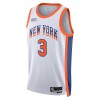 Maillot Basket Homme New York Knicks Josh Hart 2024-25 Nike City Edition Blanc Swingman